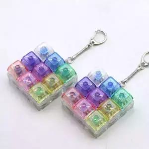 레인보우 LED 키캡 클리커 딸깍이 키보드 장난감 피젯토이