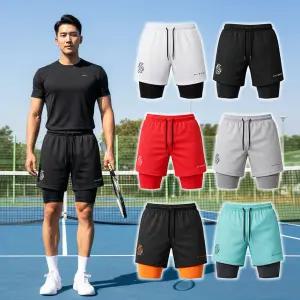 쿨쉐어 남자 하이브리드 투인원 레깅스 반바지 타이즈 러닝 쇼츠 헬스복 운동복 트레이닝 팬츠 MY41