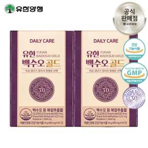 유한 데일리케어 백수오 골드 식물성 갱년기 중년 여성 영양제 60정 2박스