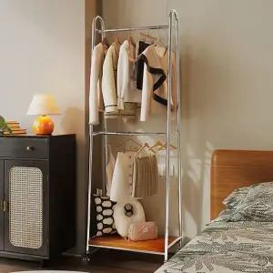 에펠행거 트롤리행거 미드센츄리모던 스테인리스 수납 이동식 카트 옷걸이