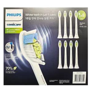필립스 소닉케어 전동 칫솔모 옵티멀 화이트 8개입 코스트코 교체용 전동칫솔모 리필