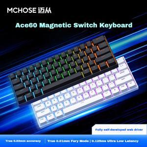 MCHOSE 기계식 키보드 폴링률 게이밍 프로 스위치 8k 유선 선물용 마그네틱 ACE68 ACE60 e스포츠 자석