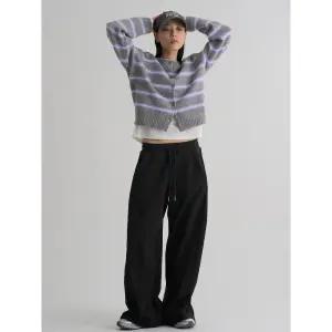 [에잇세컨즈] 사이드 턱 벌룬 스웨트 팬츠 - 블랙 (356121CCW5)