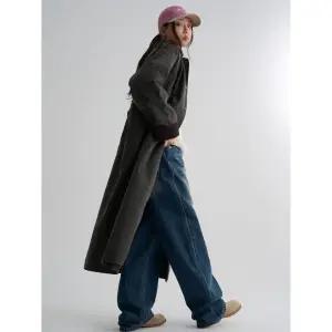 [에잇세컨즈] 가먼트워싱 코튼 롱 워크재킷 - 브라운 (356139WC1D)