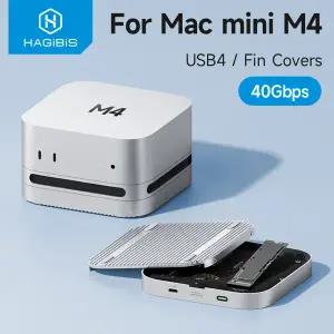 호환 Hagibis USB4 하드 드라이브 인클로저 Thunderbolt 54 외부 SSD와 호환되는 Mac mini M4M4 Pro용 40Gb
