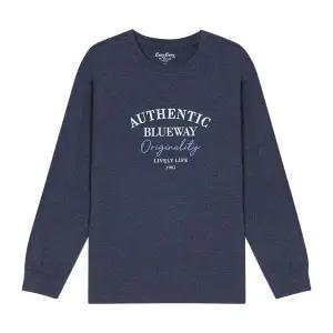 [롯데백화점]뱅뱅 남녀공용 레터링 라운드 긴팔 티셔츠 (NTM244)