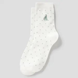 [AK수원점] [빈폴] 여성 도트 중목 양말 - 화이트 BE61KTL121 022