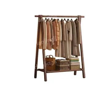 이동식 나무 옷걸이 걸이 스탠드 원목 행거 외투