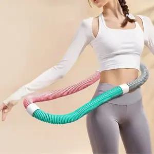 스프링훌라후프 지압 뱃살 운동 기구 홈트 저소음 가정용 복부 실내 훌라후프
