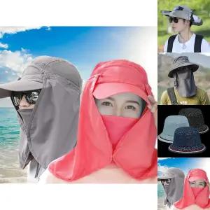얼굴햇빛가리개모자 자외선차단 안면마스크 등산 작업/낚시/안면/마스크/남자/얼굴/햇빛가리개/여름/남성