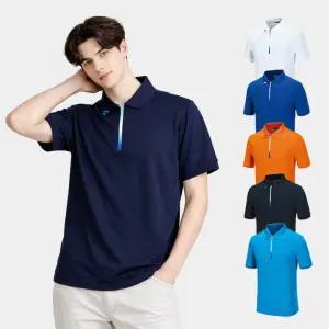 반팔 쿨링PP지퍼 국내산 남녀공용 단체티 여름 작업복 TS60200-01-001