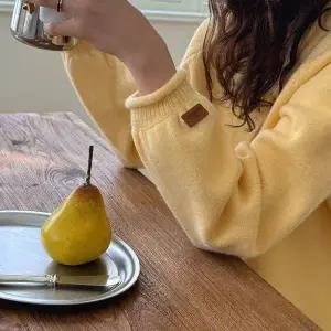 [메이블루]벌룬소매 패치 가디건