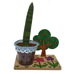 어린이 화분받침 만들기세트 스투키나무 키우기 키트