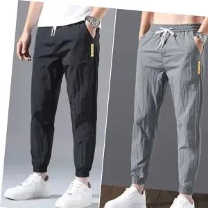 봄 여름 데일리 팬츠 남성 얇은 조거팬츠 밴딩 작업복