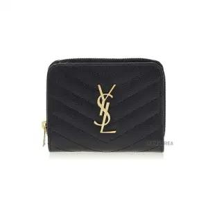 [라벨루쏘]  FW25 여성 모노그램 지퍼 반지갑 668288 BOW01 1000