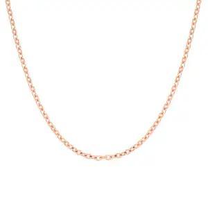14K 심플 3푼 함마링 체인 목걸이 NPN25316
