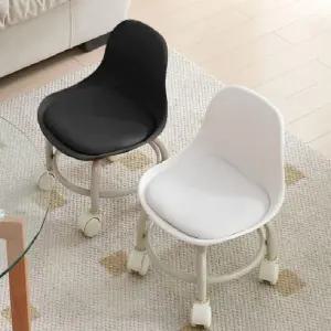 이동식 보조의자 작업의자 의자 좌식 청소의자 바퀴달린의자 바퀴의자 작업 바퀴달린 허리 편안한 미니의자 등받이