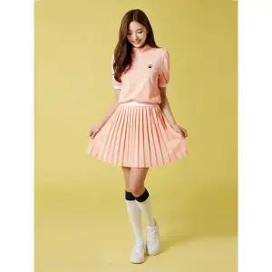 [하프클럽/헤일리]헤일리골프 여성 피케 밴딩 플리츠 큐롯 스커트 HUBKK1202