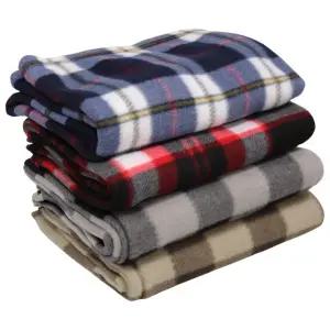 이불 항공 담요 캠핑 겨울 무릎 체크 모포 폴라폴리스 차량용 휴대용