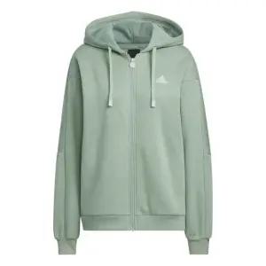 남여공용 워딩 안감 플리스 집업후드 자켓 올리브 그린 IK9894