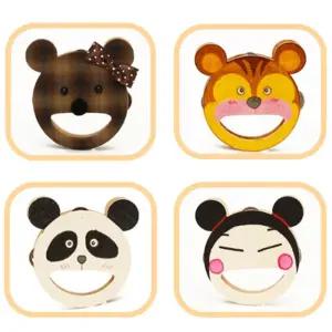 우드 미니 곰 탬버린 만들기 음악놀이 악기 체험 DIY 5개 수업 장식 신나는 꾸미기