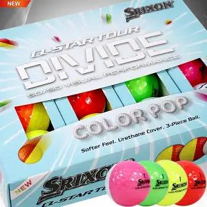 스릭슨 Q-STAR TOUR 6 큐스타 투어 디바이드 반반 골프공(혼합색상)
