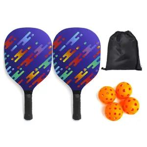 연습용 라켓 피클볼 패들 세트 파우치 볼 입문 스포츠/간편한/운동/용품/공놀이/세트/완구/공/라켓/학생