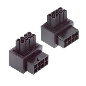 [미국배송] 체량 2팩 ATX 8핀 EPS 12V 90도 각도 CPU 전원 커넥터 어댑터