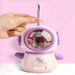 전동 자동 연필깎이 초등 유아 초등학생 어린이 캐릭터 무선 충전식 미니