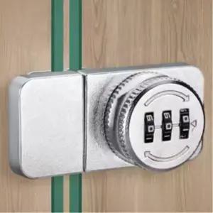 양면 외문 유리장식장 잠금장치 번호키 철물 창문고정