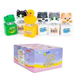 캐릭터 동물 랜덤 사운드 불빛 클리커 딸깍이 키보드 장난감 피젯토이 키링