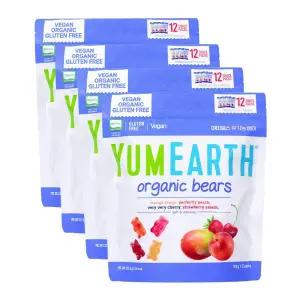 야미얼스 유기농 베어 젤리 237.6g 4봉-오가닉 비건 4가지과일맛