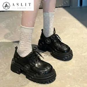 [애슬릿] 여성 로퍼 키높이 통굽 레이스업 캐주얼 봄 발 편한