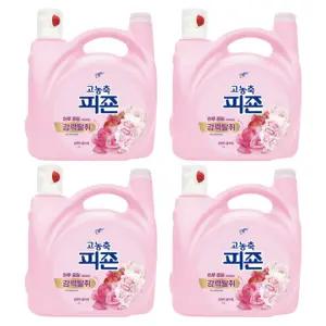 피죤 고농축 오리지널 섬유유연제 대용량 로맨틱플라워 6L 4개