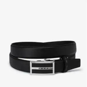 [백화점 정품] 25FW 닥스 ACC 블랙 체크배색 가죽 자동벨트 DBBE3E990