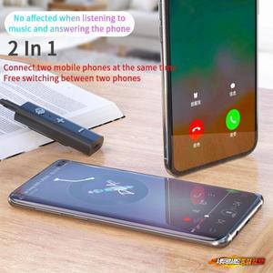 호환 블루투스  리시버 3.5mm AUX 스테레오 음악 무선 어댑터 HD 마이크 포함 핸즈프리 통화 차량 키트 스