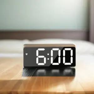 벽걸이 무소음 디지털 시계 디스플레이 거실 인테리어 시계 사무실 전자