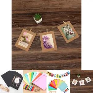 가랜드 종이액자 10p세트(4x6) (크라프트)/종이/액자/장식/만들기/페이퍼/프레임/테두리/포토/인테리어