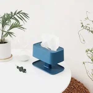 컬러풀 소품 트레이 투인원 티슈 케이스/직사각/사각/각티슈/티슈통/휴지/커버/홀더/보관함/거실/장식/감성