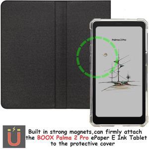 호환 2in1 마그네틱 탈착식 플립 케이스 온닉스 북스 팔마2 프로 (2025) TPU 투명 커버 자동 슬립/웨이크