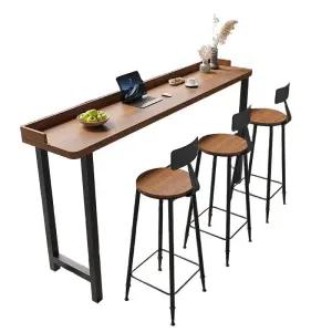 좁고긴 음식점 길이 간이 매장 180cm 탁자 1800 카페