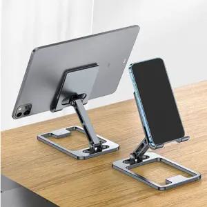 메탈 휴대폰 태블릿 거치대 휴대용 탁상용/안정적/디자인/바른자세/사무실/다용도/영상시청/스탠드