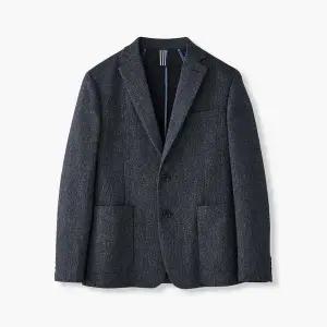 [하프클럽/에스티코]혼방 허니콤 조직 썸머 자켓_네이비 DJAVB21CSN