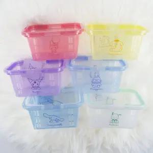 장난감 바구니 6종 장난감 정리 함 바구니 수납 보관함 물놀이가방 플라스틱 칸칸이 미니 손잡이