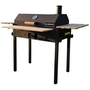 4~6인용 사이드테이블 훈제연통 온도계 바베큐그릴 접이식화로대 캠핑입문 루프탑BBQ 마당집 단독주택