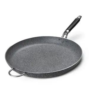 국산 프라이팬 인덕션 업소용 38cm 대형 프라이팬 통주물 논스틱 코팅 부침용 캠핑용 볶음용 그릴용 궁중