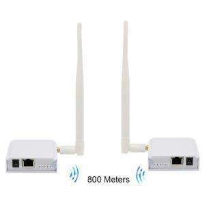 STA 유선 IP 카메라 무선 비디오 전송 솔루션 PTZ 제어 CCTV AP 송신기 수신기 800M 지원 2 TX 브리지