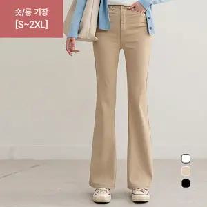 [나크21] (S-2XL) 실크 스판 부츠컷팬츠 DM61-P-35