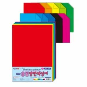 [문구/오피스] 8절 양면 색상지 종이접기놀이 유치원만들기 양면색종이