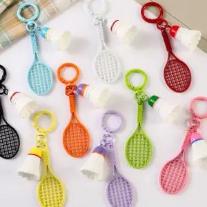 배드민턴키링 셔틀콕 동호회 굿즈 기념품 배드민턴 핸드폰키링 모양 열쇠고리 가방고리 휴대폰키링 우정